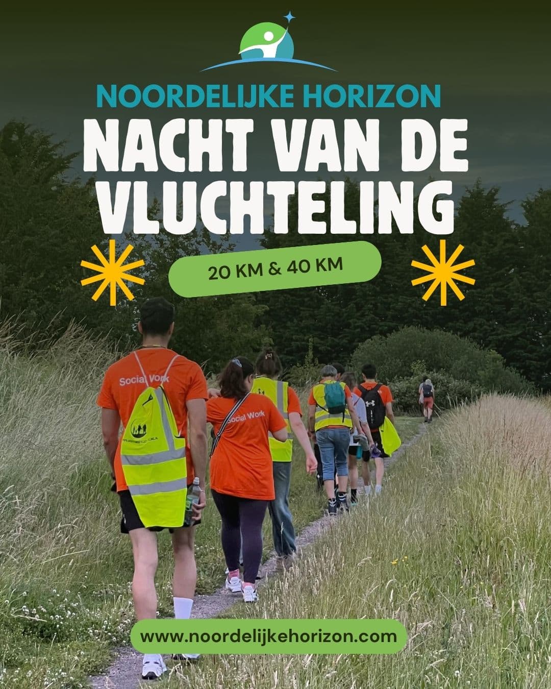 Stichting De Noordelijke Horizon loopt mee tijdens de Nacht van de Vluchteling